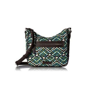 Vera Bradley Mini Vivian Crossbody Bag Rain Forest Floral Print EUC